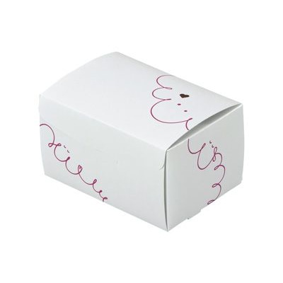 cotta 柄付きギフト箱 シンプルギフトボックス S 67406 スマイル 10枚/袋(ご注文単位30袋)【直送品】