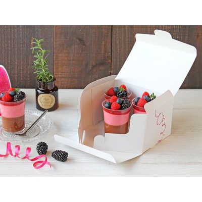 cotta 柄付きギフト箱 シンプルギフトボックス S 67406 スマイル 10枚/袋(ご注文単位30袋)【直送品】