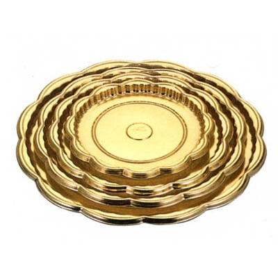 cotta フラワーゴールドトレー 5号 51964 10枚/束(ご注文単位1束)【直送品】