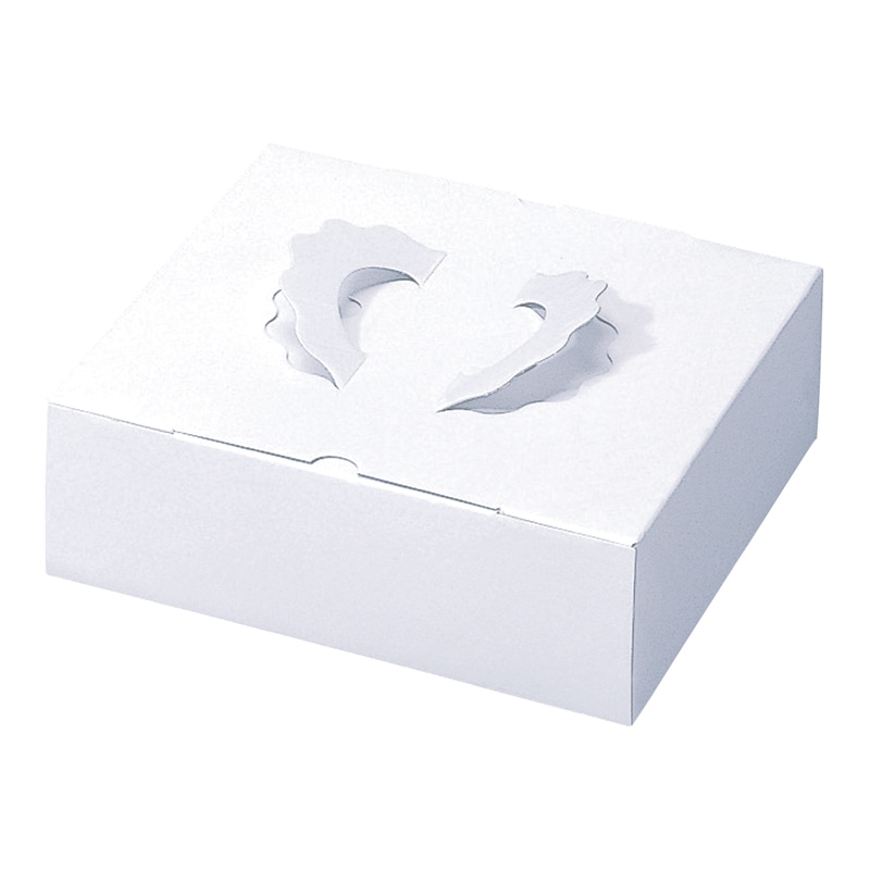 cotta ケーキ箱　ガトー 6寸 76758　白無地 25枚/束（ご注文単位1束）【直送品】