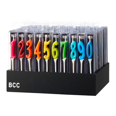 cotta BCCナンバーキャンドルミニ ディスプレイセット 65600 1セット(ご注文単位1セット)【直送品】