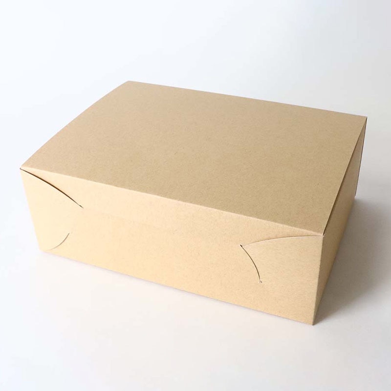 ケーキ箱 クラフトショートNC No.8 93199 25枚/束(ご注文単位1束)【直送品】