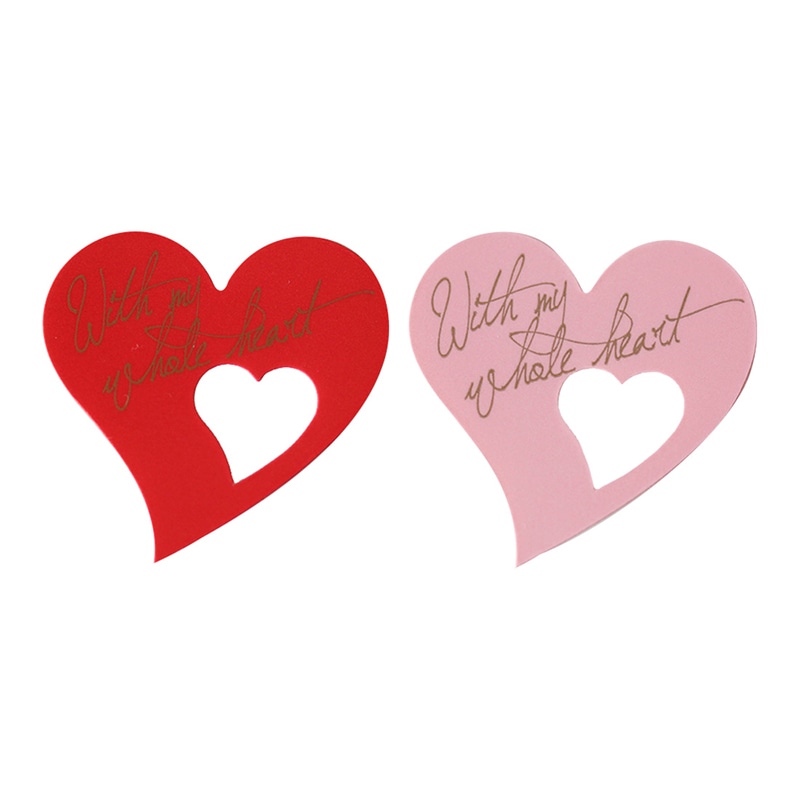 cotta ケーキピック 2柄×5片 94803　ダブルハート 10枚/束（ご注文単位1束）【直送品】