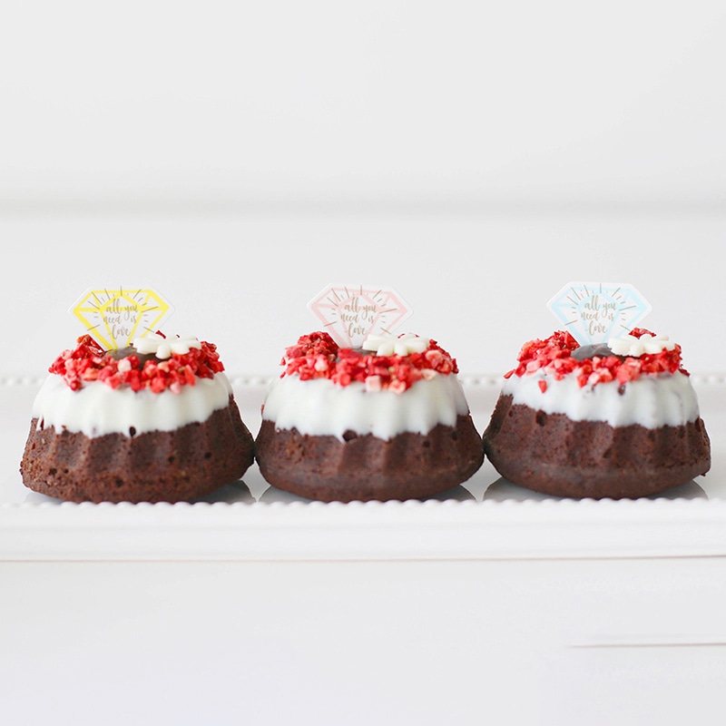 cotta ケーキピック 3柄×3片 94804　ダイヤ 10枚/束（ご注文単位1束）【直送品】