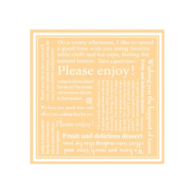 cotta デザートシート  59261　エクレ 100枚/束（ご注文単位1束）【直送品】