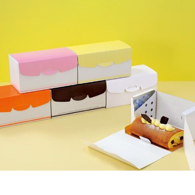 cotta ケーキ箱 クールSケース 66994 ピーチ 10枚/束(ご注文単位1束)【直送品】