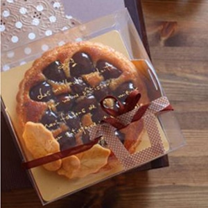 cotta プラケーキ箱 ラ・クリスタルBOX F-127 金台紙付 67291 10枚/束(ご注文単位1束)【直送品】