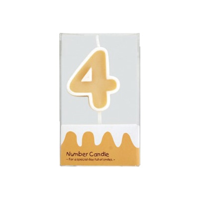 cotta ナンバーキャンドル　4  68703 1本（ご注文単位1本）【直送品】