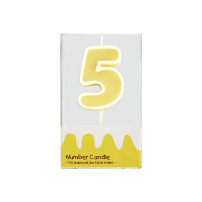 cotta ナンバーキャンドル　5  68704 1本（ご注文単位1本）【直送品】