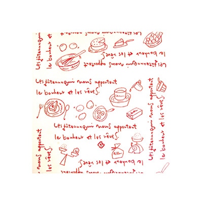 cotta 製菓資材　シュクレシート 150角 70893　レッド 100枚/束（ご注文単位1束）【直送品】