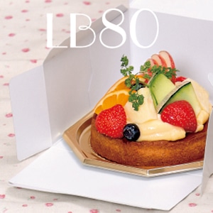 cotta ケーキ箱 ロックBOX 80 212角 76405 プレス 25枚/束(ご注文単位1束)【直送品】