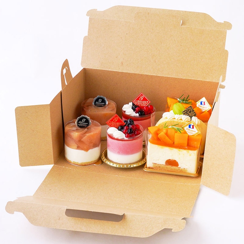 cotta ケーキ箱　105OPL 6×8 76704　ウッズ 50枚/束（ご注文単位1束）【直送品】