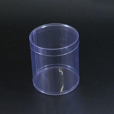 cotta PET円筒ケース 80径×H90mm　フタ付 65880 1個（ご注文単位10個）【直送品】