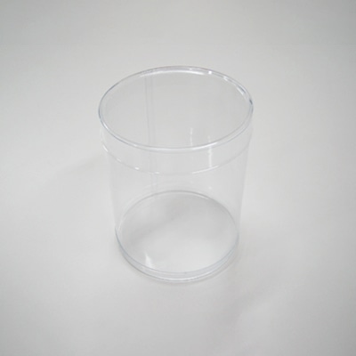 cotta PET円筒ケース 70径×H70mm　フタ付 65882 1個（ご注文単位10個）【直送品】