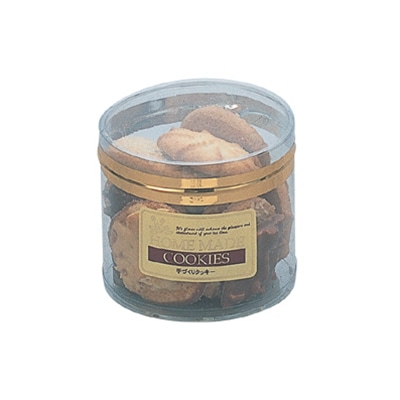 cotta PET円筒ケース 80径×H70mm　フタ付 65883 10個/袋（ご注文単位1袋）【直送品】