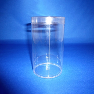 cotta PET円筒ケース 70径×H120mm　フタ付 65884 1個（ご注文単位10個）【直送品】