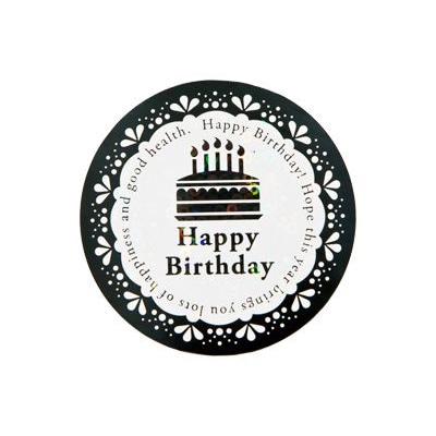 cotta ホログラムシール  67414　ハッピーバースデイ 100枚/袋（ご注文単位300袋）【直送品】