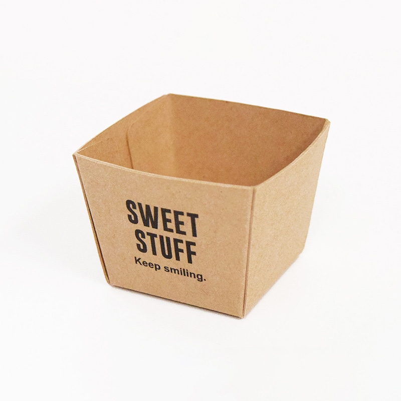 cotta クラフトキューブカップ Mizuki×cotta 92630 クラフト 50枚/束(ご注文単位1束)【直送品】