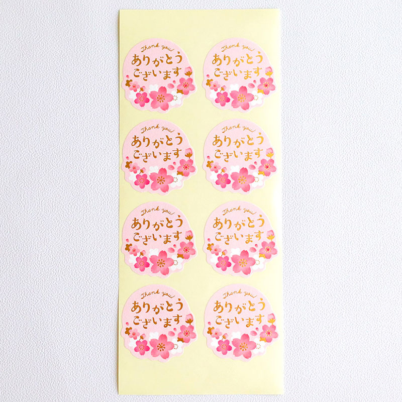 cotta シール ありがとうございます 92109 　80枚/束（ご注文単位1束）【直送品】