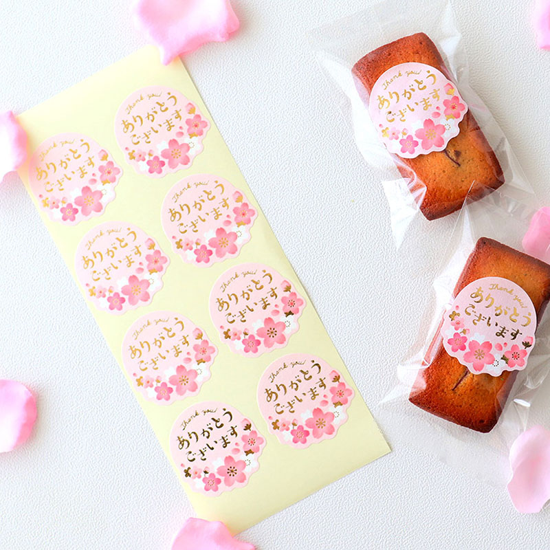 cotta シール ありがとうございます 92109 　80枚/束（ご注文単位1束）【直送品】