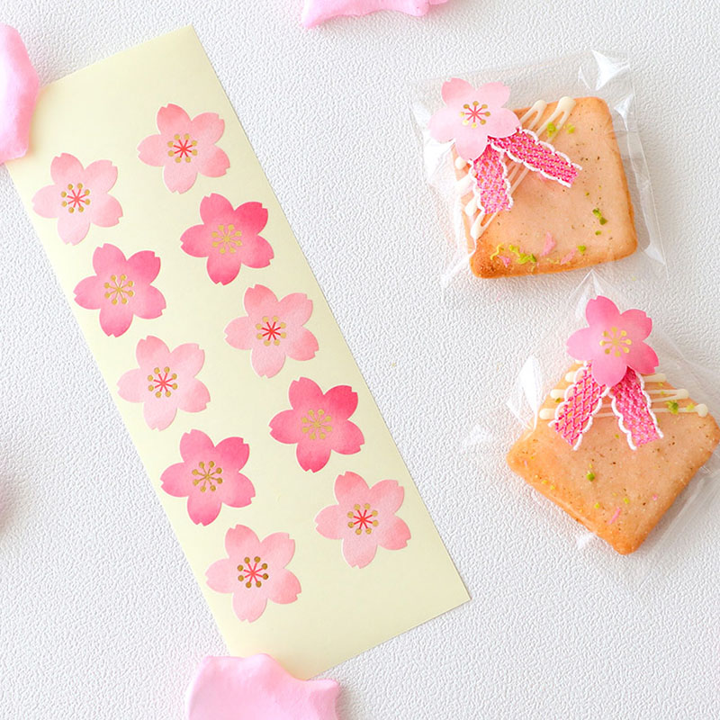 cotta シール 桜 92111 100枚/束（ご注文単位1束）【直送品】