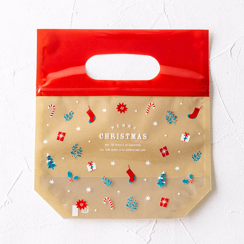 ジッパーバッグ クリスマス S 97190 10枚/束(ご注文単位1束)【直送品】