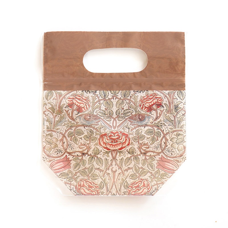 ジッパーバッグ ウィリアム・モリス柄 バラ S 98157 10枚/束(ご注文単位1束)【直送品】