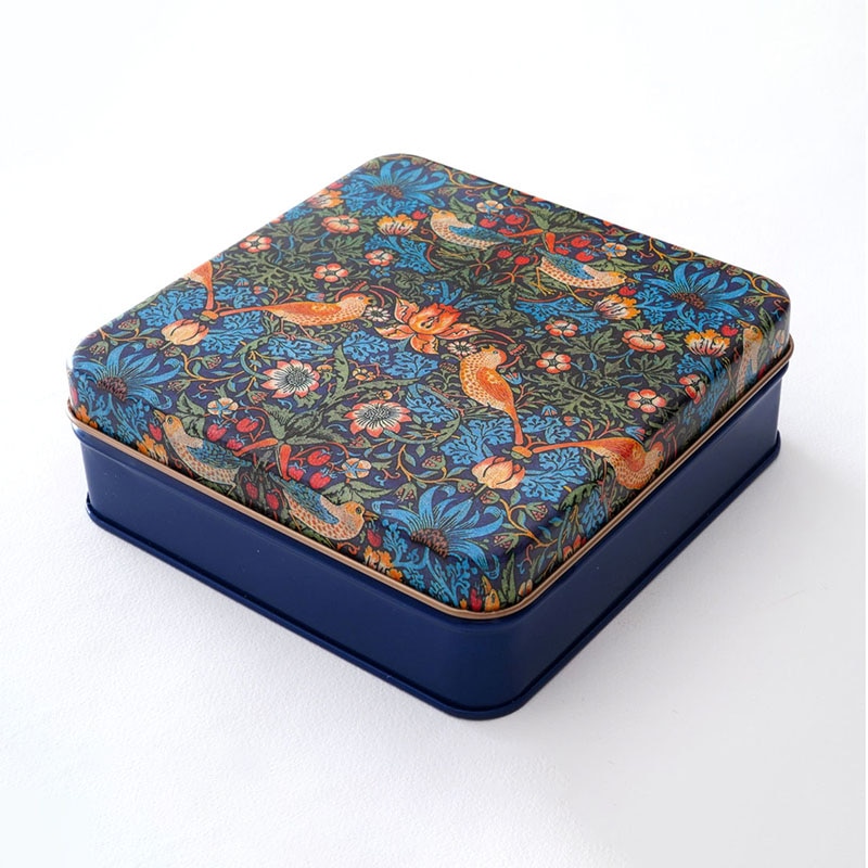 ギフト缶　ウィリアム・モリス柄　いちご泥棒  98336 1個（ご注文単位10個）【直送品】