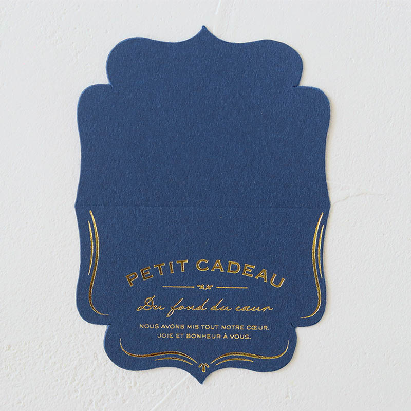 ペーパーヘッダー　アンティークフレーム　ネイビー 10枚入 98706 1セット（ご注文単位1セット）【直送品】