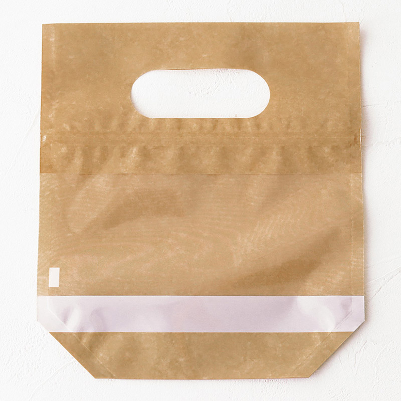 ジッパーバッグ クラフト M 98989 10枚/束(ご注文単位1束)【直送品】