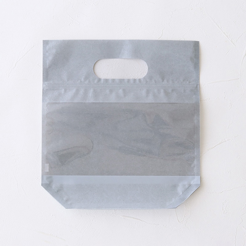 ジッパーバッグ グレー S 98990 10枚/束(ご注文単位1束)【直送品】