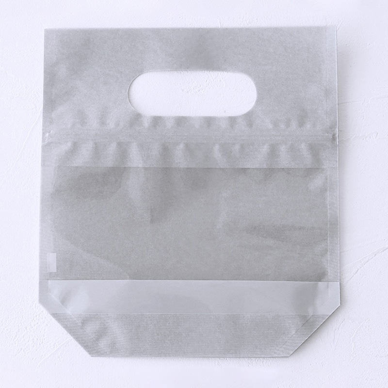 ジッパーバッグ グレー M 98991 10枚/束(ご注文単位1束)【直送品】