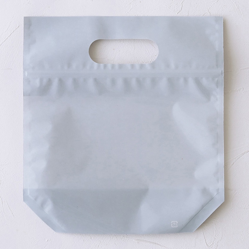 ジッパーバッグ　グレー　M  98991 10枚/束（ご注文単位1束）【直送品】