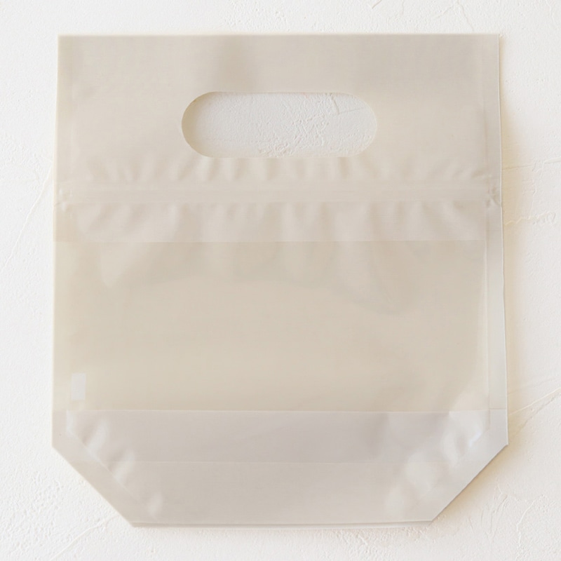 ジッパーバッグ ホワイト M 98993 10枚/束(ご注文単位1束)【直送品】