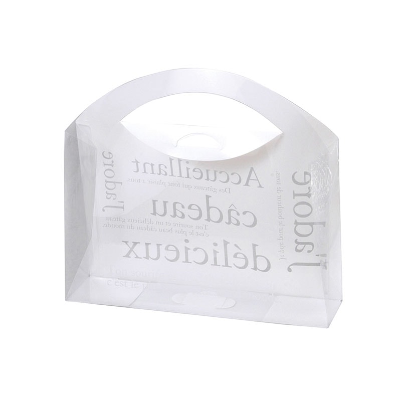 >cotta 柄付きギフト箱 カジュアルバッグ 大 93897 ホワイト 5枚/束(ご注文単位1束)【直送品】