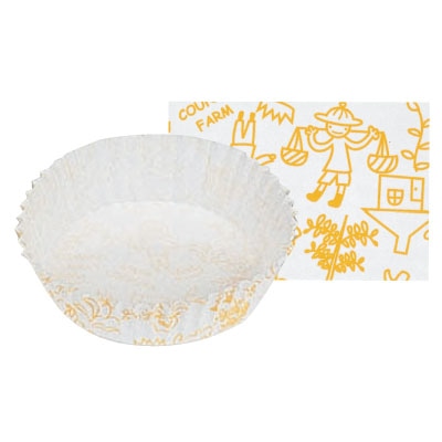 cotta ペットカップ丸型 110径 6338 カントリーファーム 300枚/束(ご注文単位1束)【直送品】