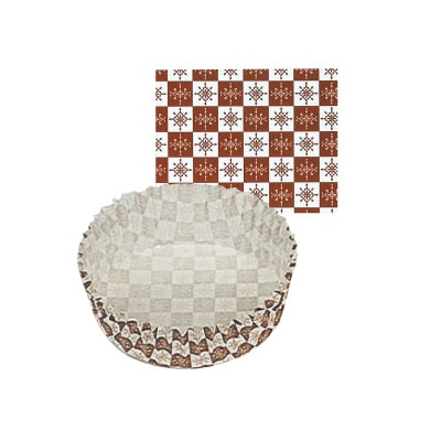 cotta ペットカップ丸型 70径 6423 茶ブロック 300枚/束(ご注文単位1束)【直送品】