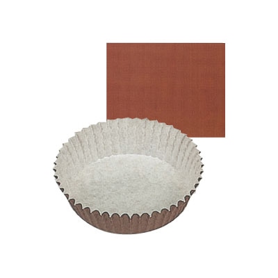 cotta ペットカップ丸型 70径 6426 茶ベタ 300枚/束(ご注文単位1束)【直送品】