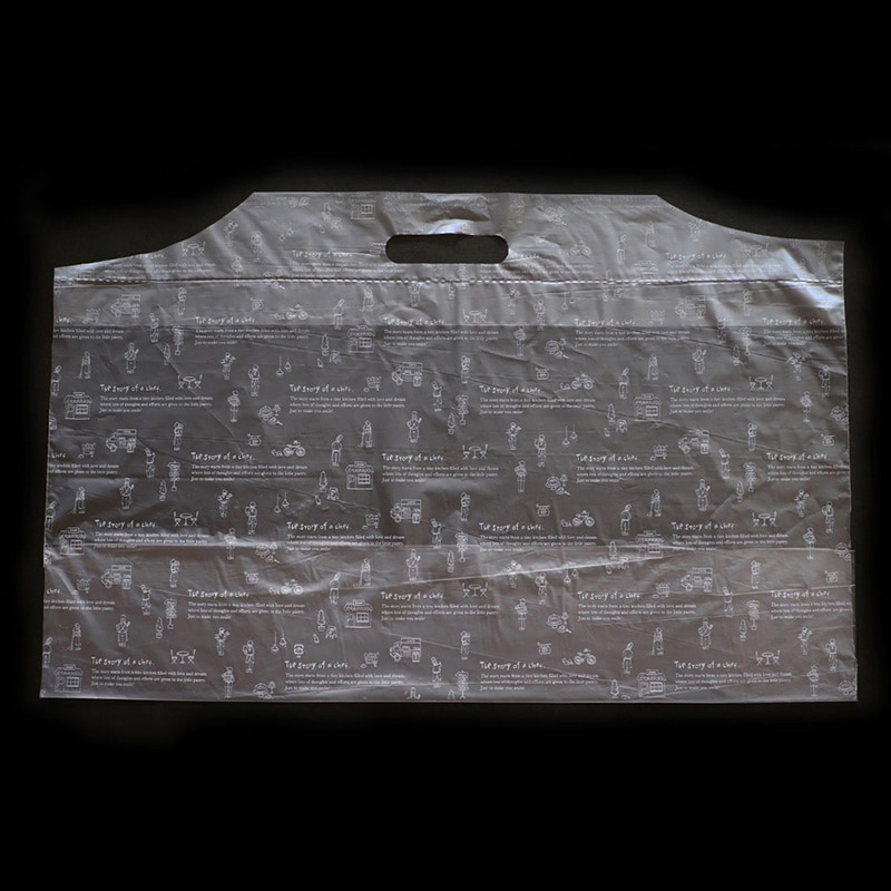 cotta 手提げポリ袋 TOバッグ L シェフストーリータウン 92323 100枚/束(ご注文単位1束)【直送品】