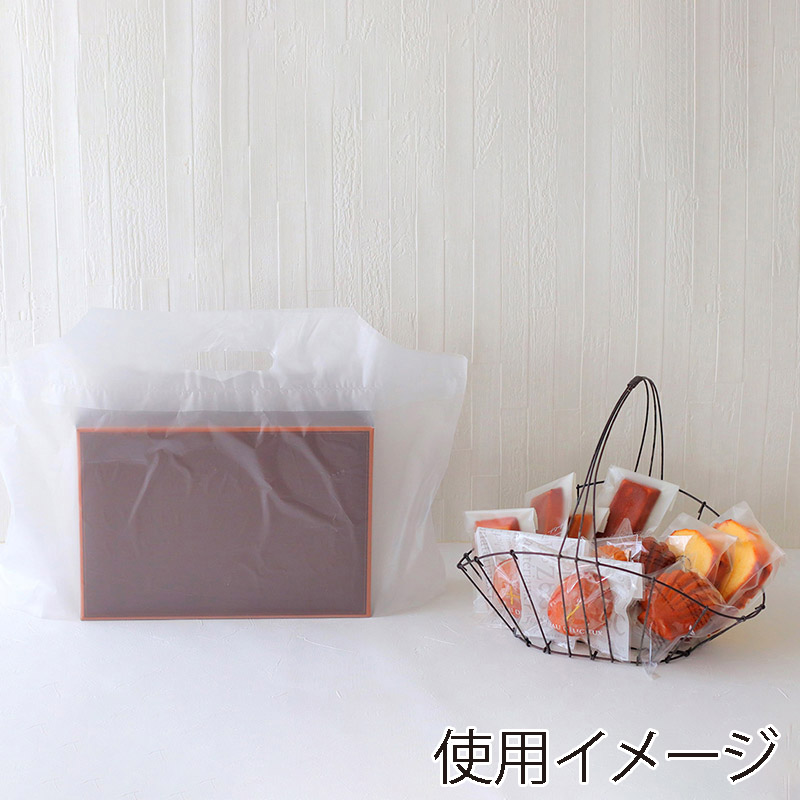 cotta 手提げポリ袋 TOバッグ M シンプル無地 92783 100枚/束(ご注文単位1束)【直送品】