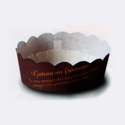 cotta チーズケーキカップ CH-74 50202 ブラウン 100枚/袋(ご注文単位1袋)【直送品】