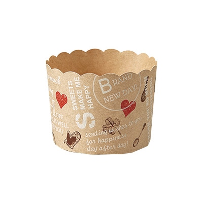 cotta マフィンカップ 71281 スタンプ 100枚/束(ご注文単位1束)【直送品】
