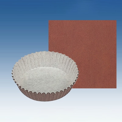 cotta ペットカップ丸型 60径 6155 茶ベタ 300枚/束(ご注文単位1束)【直送品】