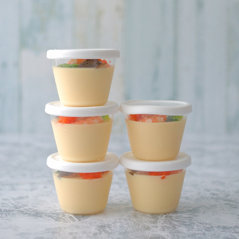 cotta プリンカップ シリコン蓋付 ガラス 91467 6個/セット(ご注文単位1セット)【直送品】