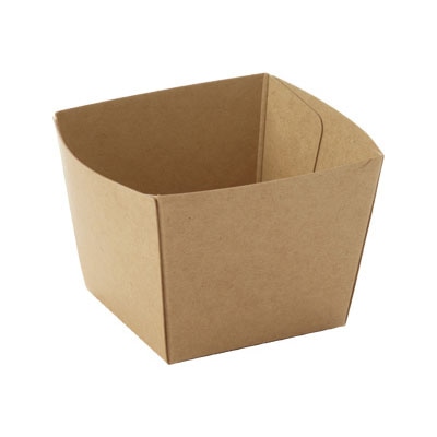 cotta ベーキングカップ BT52 クラフトキューブ 68975 茶無地 50枚/束(ご注文単位1束)【直送品】