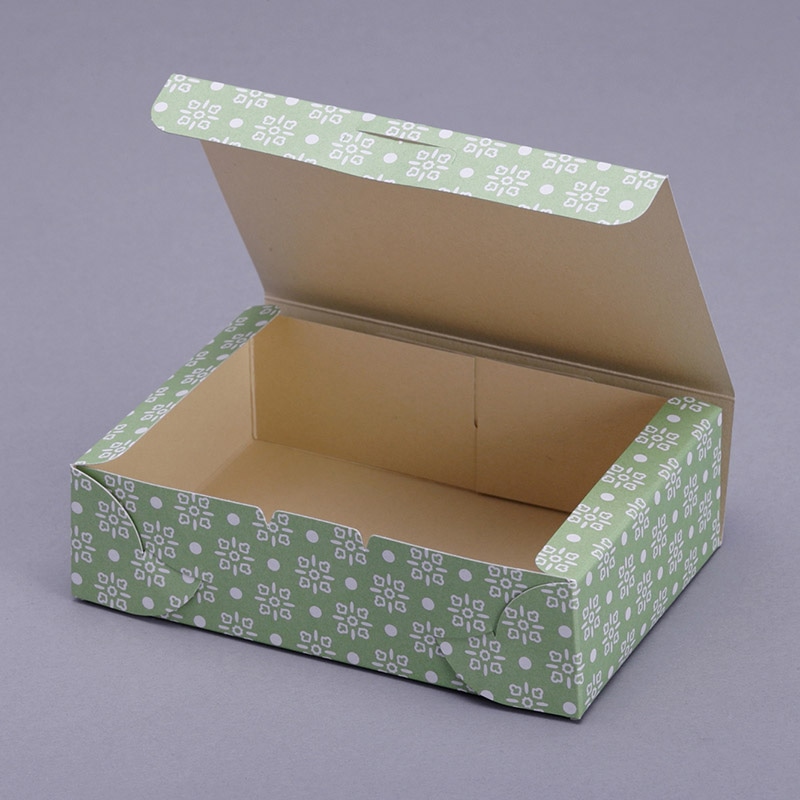 cotta サービス箱 和B 6号 612 グリーン 10枚/袋(ご注文単位1袋)【直送品】