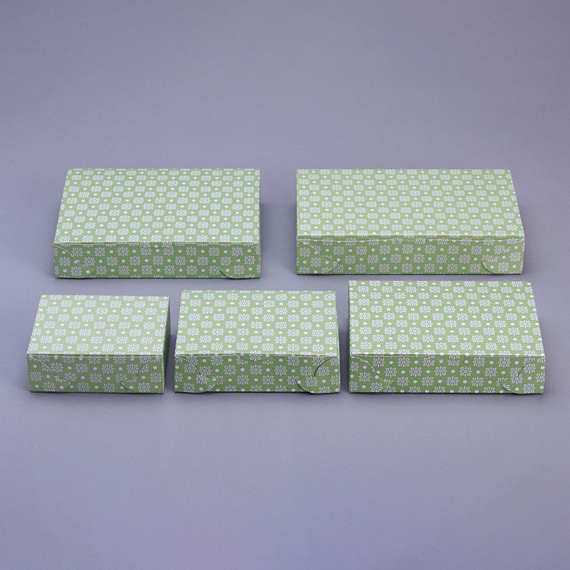 cotta サービス箱 和B 6号 612 グリーン 10枚/袋(ご注文単位1袋)【直送品】
