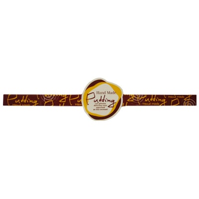 cotta 帯シール Hand Madeプリン 変形 59979 茶 120枚/袋(ご注文単位250袋)【直送品】