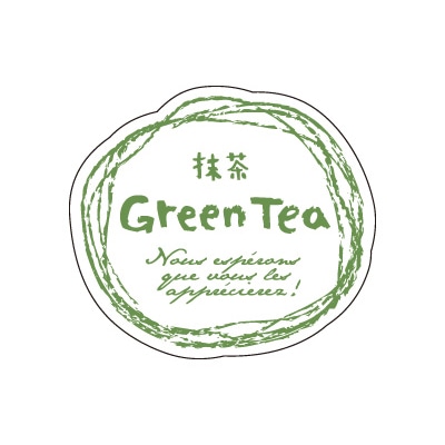 cotta シール　ナチュラルフレーバー  63739　抹茶 100枚/袋（ご注文単位300袋）【直送品】