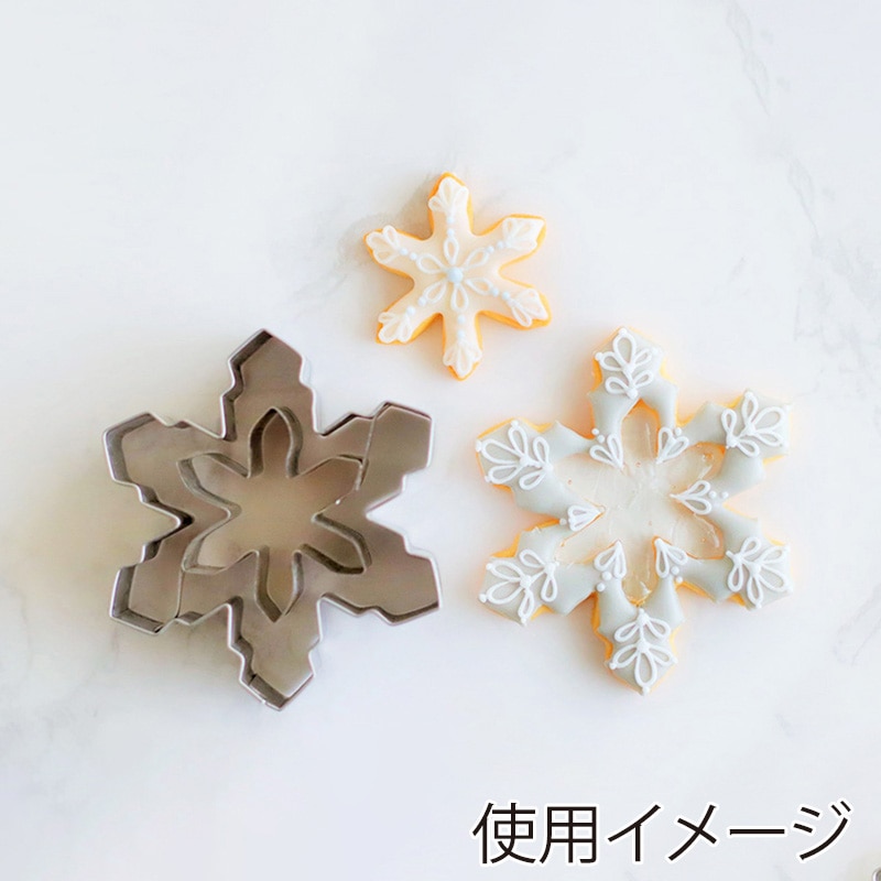 cotta クリスマスクッキー型 雪の結晶 花 91944 1個(ご注文単位1個)【直送品】